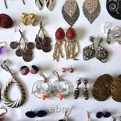 Boucles d'oreilles rétro Lot de 75 paires vintage à moderne pendantes créoles en or argent Y2K