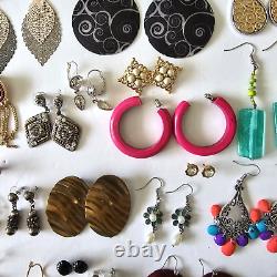 Boucles d'oreilles rétro Lot de 75 paires vintage à moderne pendantes créoles en or argent Y2K