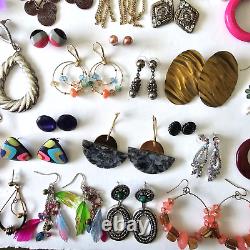 Boucles d'oreilles rétro Lot de 75 paires vintage à moderne pendantes créoles en or argent Y2K