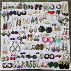 Boucles d'oreilles rétro Lot de 75 paires vintage à moderne pendantes créoles en or argent Y2K