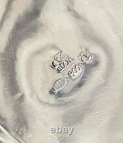 Bougeoirs de couple vintage des années 50 en argent bruni 800 fabriqués en Italie