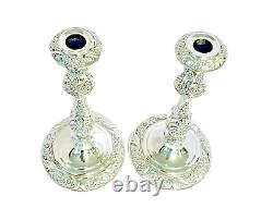 Bougeoirs en argent plaqué de 1847 Rogers Bros Heritage 11 de style vintage