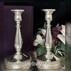 Bougeoirs en argent sterling Prelude International Silver Candlesticks vintage