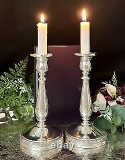 Bougeoirs en argent sterling Prelude International Silver Candlesticks vintage
