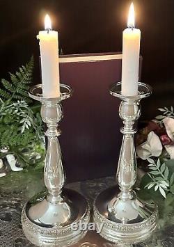 Bougeoirs en argent sterling Prelude International Silver Candlesticks vintage