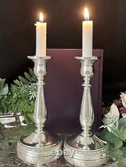 Bougeoirs en argent sterling Prelude International Silver Candlesticks vintage