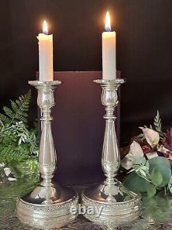 Bougeoirs en argent sterling Prelude International Silver Candlesticks vintage