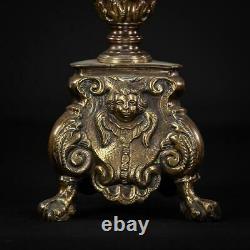 Bougies Paire Deux Porte-bougies De Bronze Français Vintage Baroque 22