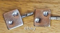 Boutons de manchette vintage pour hommes Cheval en argent sterling 925 Bijoux équestres