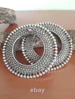 Bracelet/Bijoux en argent sterling 925 ancien tribal rare et vintage