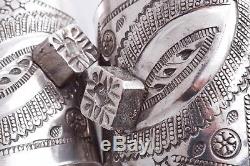 Bracelet Vintage Berbère En Argent Avec Bracelet Manchette Paire