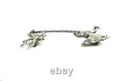 Broche Vintage en Argent Sterling du Mexique représentant une paire de danseurs