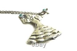Broche Vintage en Argent Sterling du Mexique représentant une paire de danseurs