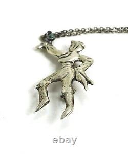 Broche Vintage en Argent Sterling du Mexique représentant une paire de danseurs