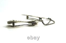 Broche Vintage en Argent Sterling du Mexique représentant une paire de danseurs