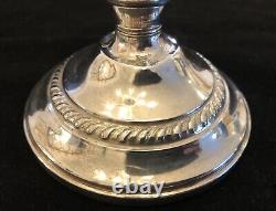 Candelabres vintage en argent sterling Revere à trois lumières avec vis supérieur
