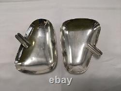 Cendrier en argent sterling Vtg SALVADOR DE LA SERNA Hecho en Mexico, une paire