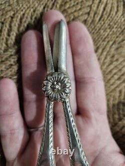 Ciseaux à raisin en argent sterling vintage