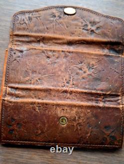 Ciseaux vintage Clauss USA et SEC/Solingen dans étui en cuir