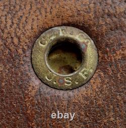 Ciseaux vintage Clauss USA et SEC/Solingen dans étui en cuir