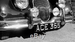 Classic & Vintage Ace Peak, Nombre / Plaques D'immatriculation, Noir Et Argent, (paire)