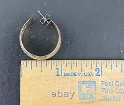 Collection de six paires de magnifiques boucles d'oreilles uniques en argent sterling ancien de collection