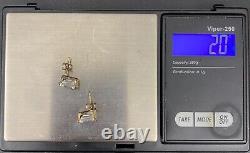 Collection de six paires de magnifiques boucles d'oreilles uniques en argent sterling ancien de collection