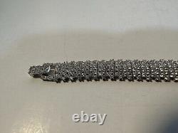 Collier vintage en argent sterling 925 avec bracelet assorti. Vendu en duo.