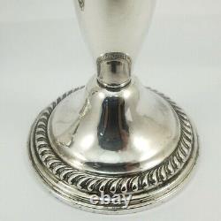 Compagnie d'argent Empire vintage. Paire de bougeoirs en argent sterling 925, 6,0 pouces, années 1950/60.