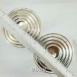 Compagnie d'argent Empire vintage. Paire de bougeoirs en argent sterling 925, 6,0 pouces, années 1950/60.