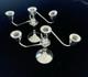 Création Duchin Vintage Candélabres En Argent Sterling Pesé à 3 Bougies