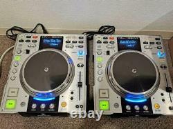 Denon Dn-s3500 2 Set Paire Dj CD Player Silver Japan Used Working Vintage Rare