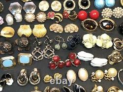 Énorme Clip De 173 Paires, Boucle D’oreille Percée Lot Vintage Silver Tone 4 Lbs