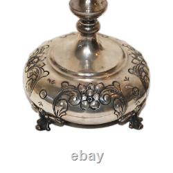 Ensemble de (2) porte-bougies en argent sterling vintage