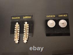 Ensemble vintage de 11 paires de boucles d'oreilles clip Coro et Vendome élégantes, toutes signées