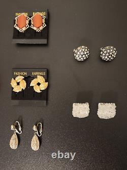 Ensemble vintage de 11 paires de boucles d'oreilles clip Coro et Vendome élégantes, toutes signées