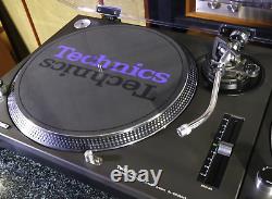 Exc++ Technics Sl1200mk3 2 Paire Turntable Dj Black Direct Player Vintage Rare