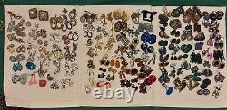 GRAND LOT de 150+ PAIRES DE BOUCLES D'OREILLES VINTAGE/ACTUELLES PORTABLES À REVENDRE DE NOMBREUX STYLES/COULEURS