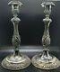 Heritage 1847 Rogers Bros Silver Plaqué Vintage Candle Stick Holder Paire #9416