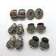 Lot De 6 Paires De Boucles D'oreilles Clip-on Vintage En Argent Et Or Avec Différents Designs