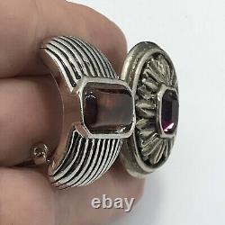 Lot de 6 paires de boucles d'oreilles clip-on vintage en argent et or avec différents designs