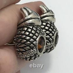 Lot de 6 paires de boucles d'oreilles clip-on vintage en argent et or avec différents designs