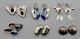 Lot De 6 Paires De Boucles D'oreilles Vintage En Argent Sterling Style Sud-ouest / Amérindien à Clip.