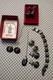 Lot De 6 Pièces De Bijoux En Argent Sterling 925 Niello Vintage Siam Avec Boîte D'origine