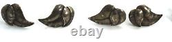 Lot de 7 paires de boucles d'oreilles clips en argent sterling vintage Marcasite, Delft et plus