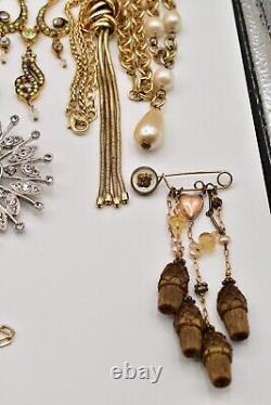 Lot de bijoux vintage Christian Dior Swarovski Joan Rivers Trifari Monet AK J111