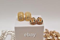 Lot de bijoux vintage Christian Dior Swarovski Joan Rivers Trifari Monet AK J111
