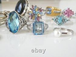 Lot de bijoux vintage en argent sterling 925 vintage