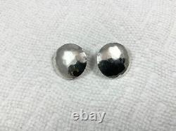 Lot de boucles d'oreilles modernistes vintage en argent sterling, or 14 carats, plaqué or, émail