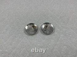 Lot de boucles d'oreilles modernistes vintage en argent sterling, or 14 carats, plaqué or, émail